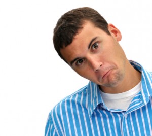 Body language - You look like a bemused puppy